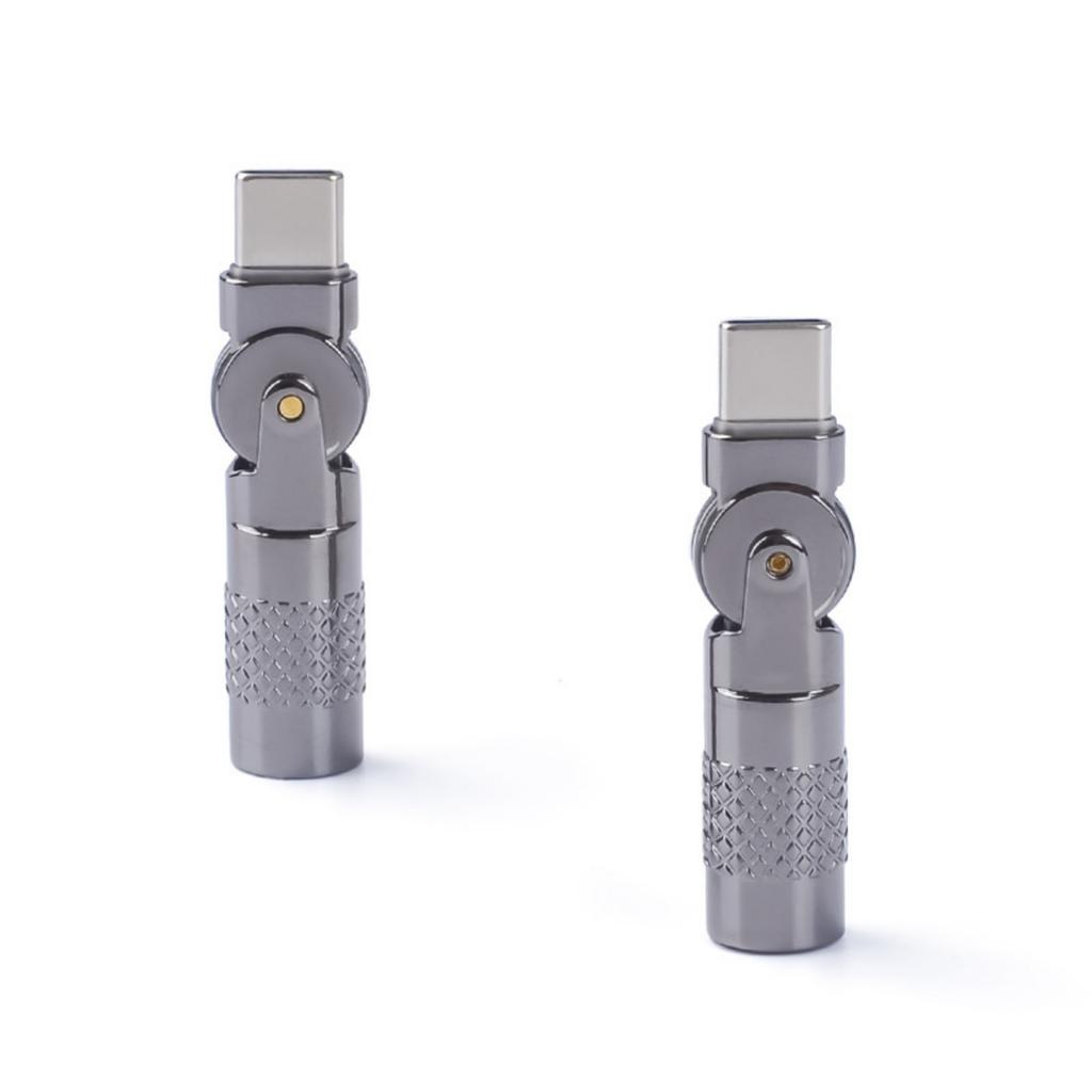 Adaptér Typ C na Typ C 60W Pravý úhel Samec na Samici pro Laptop Telefon Tablety pro Rychlé Nabíjení