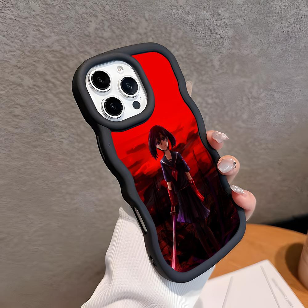 

Akame Kurome Wavy Edge TPU Mobile Phone Case for iPhone 17 16 15 14 13 12 11 Air Pro Max Plus Colorful Cover iPhone Air