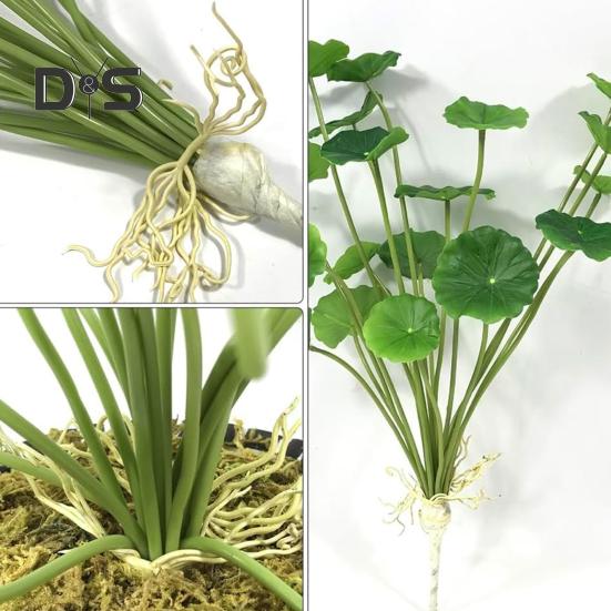 Simulated Lotus Leaf Decor Lifelike Faux Lotus Leaves Easy To Maintain Artificial Green Plant Decoration Artificial Lotus Leaves for Indoor Home Decor