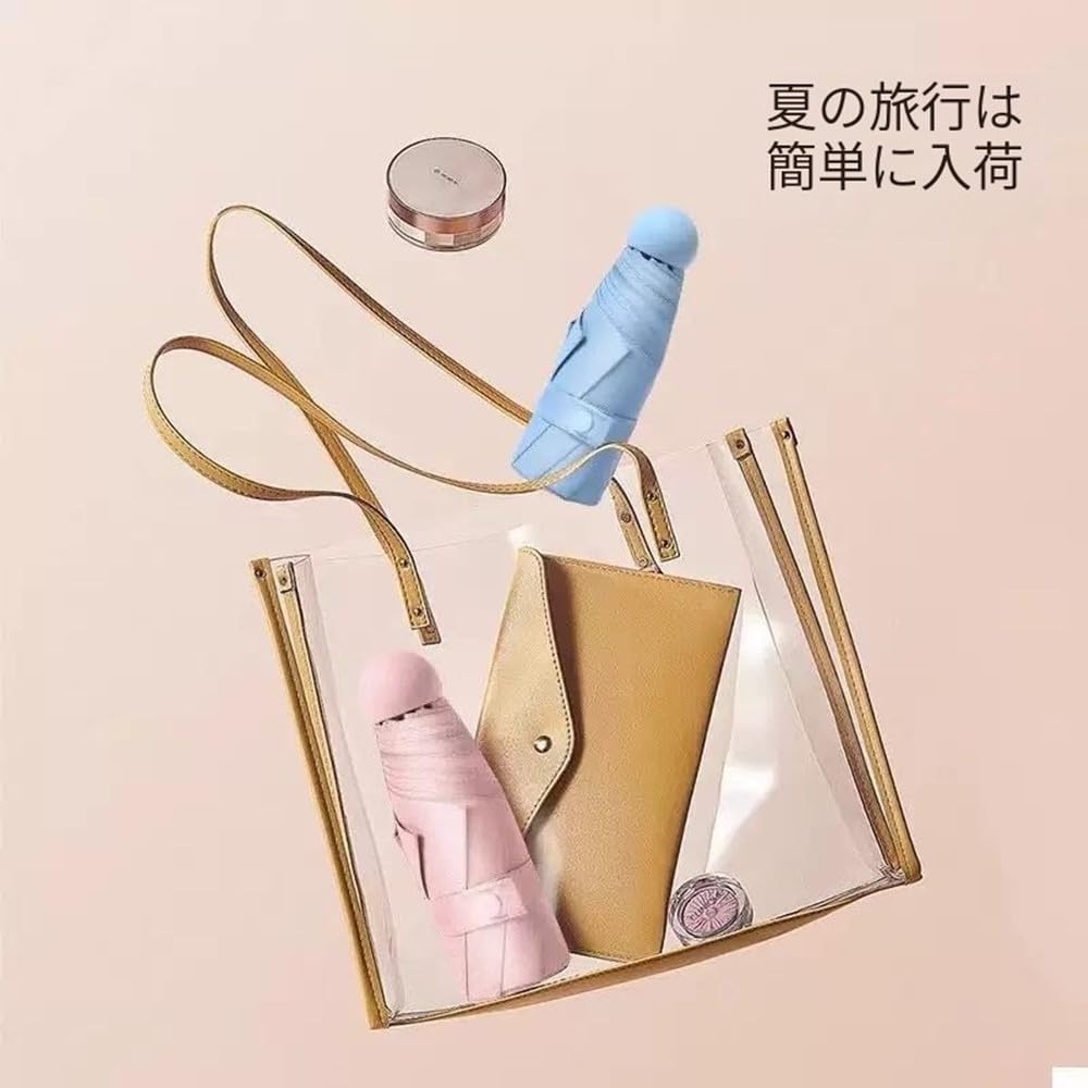 Lightweight Folding Cute and Compact with Cute Small Folding Easy to Suitable for Sun and UV 6 Popular Folding Small and Perfect Gift for Adults and