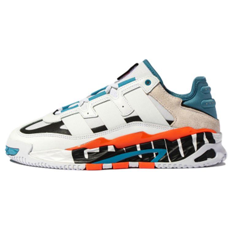 

Кроссовки унисекс adidas Niteball Big Logo White Solar-Red Hazy-Blue FX7644