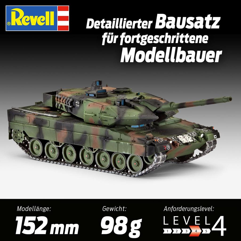 German Revell 1/72 Leopard 2 A6M Plastic Model