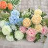 1PC Fall Artificial Peony Flowers Silk Hydrangea Rose Living Room Home Vase Garden Wedding Bridal Bouquet Diy Party Decoration