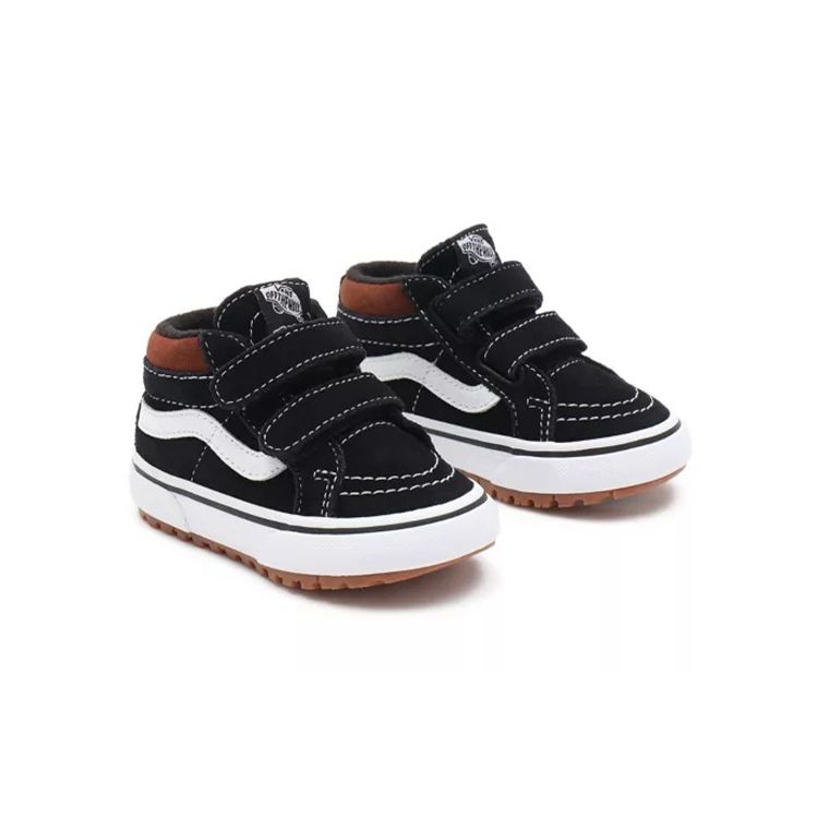Vans Sk8 Reissue Mte-1 Casual Comfortable Mid-Top Walking Shoes Baby Shoes Black White VN0A5KRN9AS