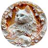Cat A3 A4 A5 Wooden Puzzle For Adults Children Toys Wood Diy Crafts Round Shaped Holiday Gift Building Blocks Home Decorate
