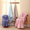 Coral fleece large bath towel soft and absorbent quick-drying pineapple grid bath towel thickened bath household towel
