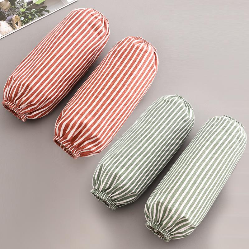 Simple Cotton and Linen Sleeves for Women Special Kitchen Work Sleeves Office Stain-resistant and Anti-fouling Sleeves for Men