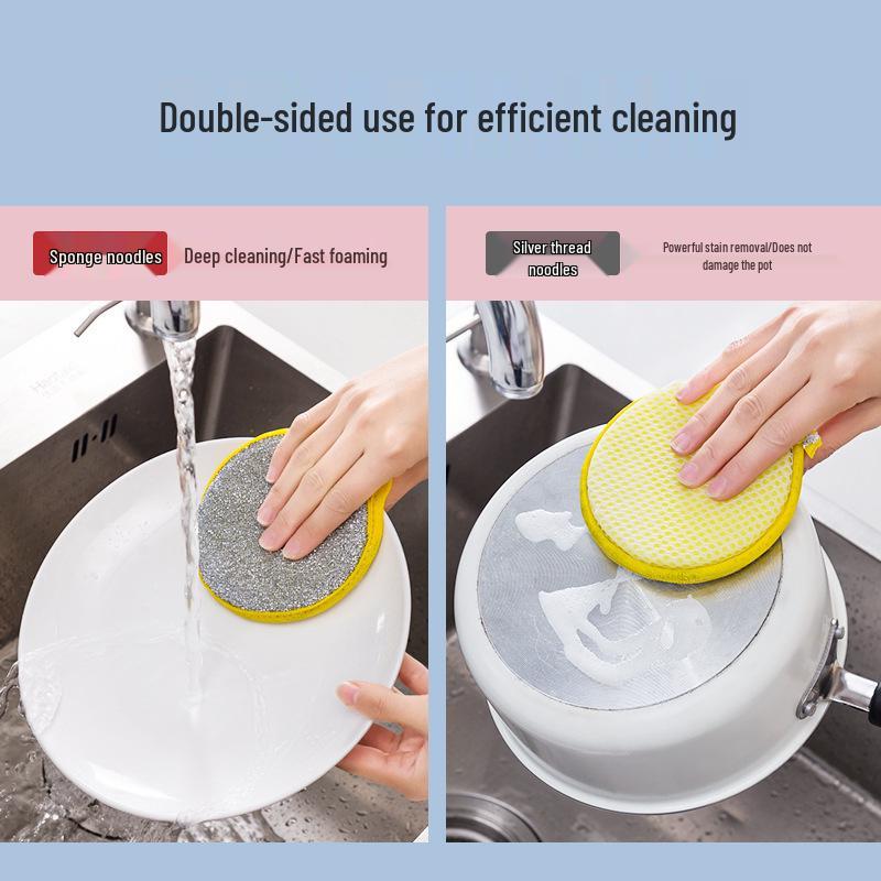 JSDF Double-Sided Non-Stick Oil Degreasing Dishcloth & Sponge