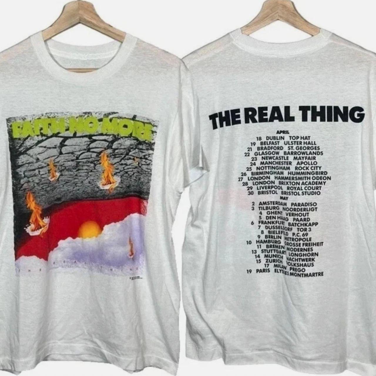 

2 Sided Faith No More The Real Thing Tour Tee Gildan T-T-shirt 2XL