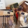 Luxury  Classic England Style For Women Scarf Fashion Stripe Plaid Scarves Tassel Shawls Pashmina Lady Wrap Poncho Stoles