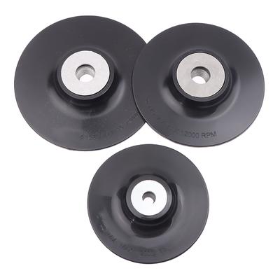 4-7'' 100/125/150/180mm M10/M14 Thread Backing Pad ABS Plastic Back Pad Round Grinding Discs For Angle Grinder Sanding Sander