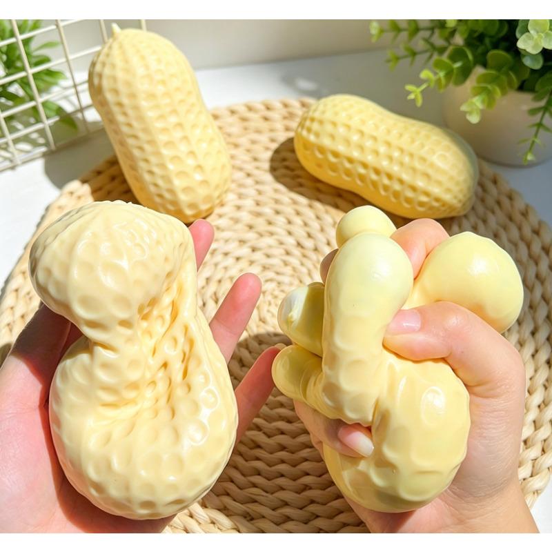 Erdnuss Squishy Knuspriger Stressball Knetspielzeug Handgemachter Knetball Butterweiches Gefühl Fidget Spielzeug Asmr Sensorikspielzeug Für Erwachsene