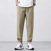 Casual pants men's spring and summer ice silk thin quick-drying sweatpants trendy brand loose leggings casual pants men's thin