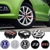 142W4Pcs 56/60/65/66mm For VW Original Hubcaps Car Wheel Center Cover Decoration Sticker Auto Hub Caps Replacement Badge