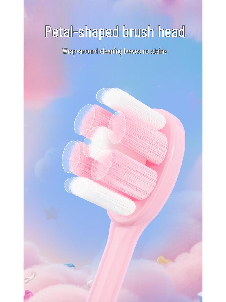 Magic Wand Toothbrush for Kids - Soft Bristles, Fairy Design, Three Colors, Individually Packaged