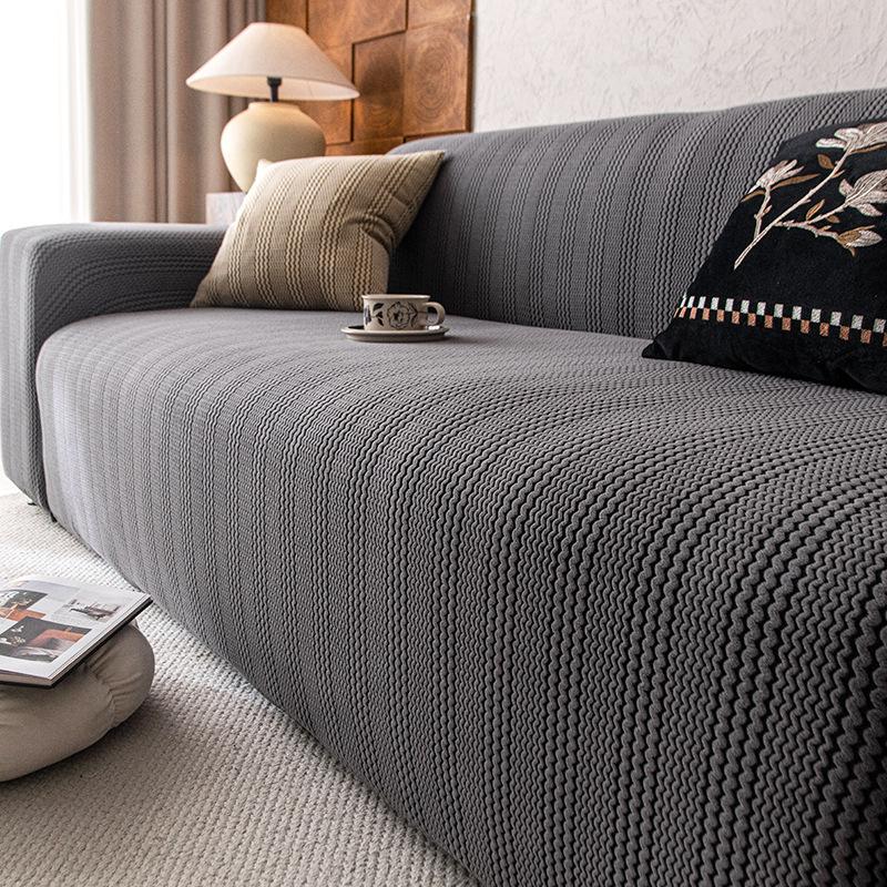 

Жаккардовый флисовый эластичный чехол на диван 2025 новый всесезонный универсальный всевключающий универсальный защитный чехол для дивана против царапин от кошек Foot pedal [Application range 70 * 90cm]