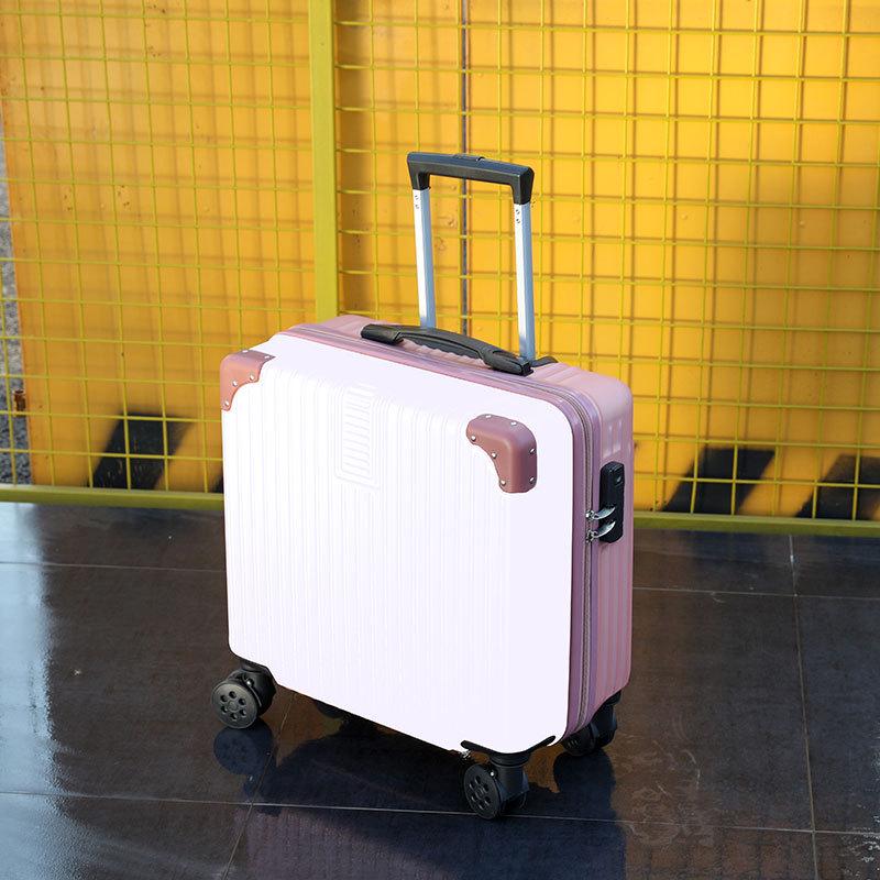 Lightweight Mini Trolley Suitcase with Combination Lock, 18-20 Inch - Ideal for Students and Kids.