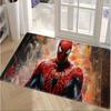 Marvel 1pc Cartoon Print Doormat, Spider-Man Red Suit Abstract Brushstroke Background Decorative Pattern, Easy to Clean, Suita