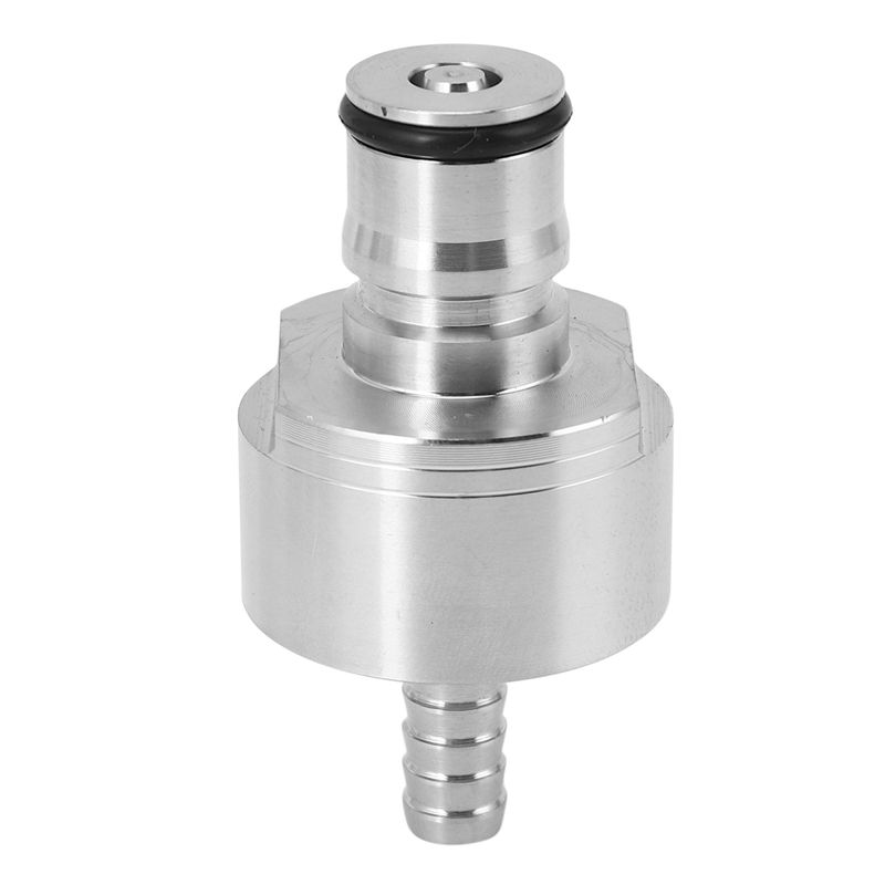 A74E-16Pcs 304 Stainless Steel Carbonation Cap 5/16 Inch Barb, Ball Lock Type, Fit Soft Drink PET Bottles, Homebrew Kegging