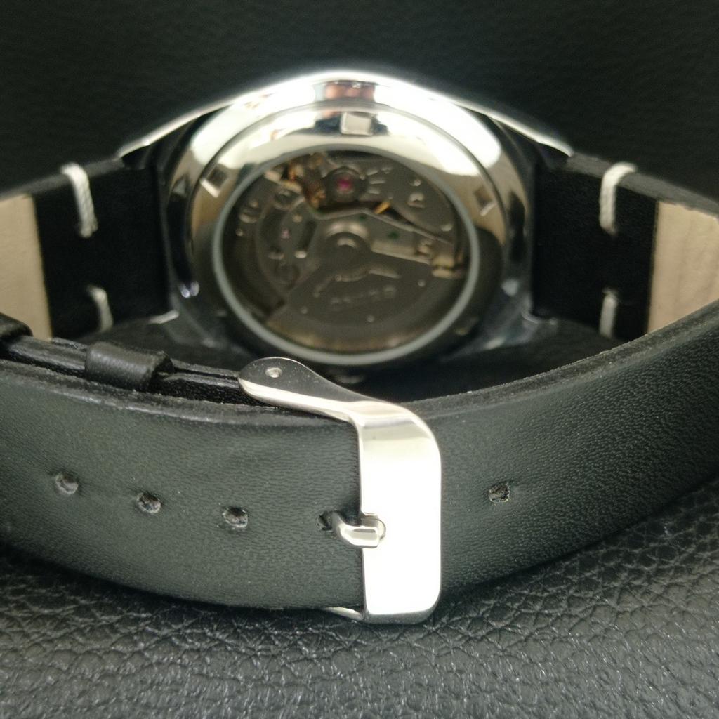 REFURBISHED SEIKO 5 AUTOMATIC 6309A JAPAN MENS VINTAGE SILVER WATCH a442580-1