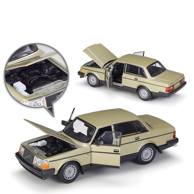 WELLY 1:24 VOLVO 240GL Alloy Car Diecasts & Toy Vehicles Car Model Miniature Scale Model Car Toy For Children