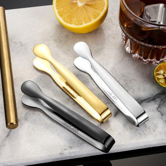 Pinza per Ghiaccio Acciaio Inossidabile Galvanizzato Pinze per Ghiaccio Durevoli Resistenti alla Ruggine Clip per Ghiaccio per Bar Cucina Cubetti di Zucchero