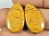21Cts.Natural Mariam Jasper Matched Pair Pear Cabochon Gemstone 13X23X03MM SK-148
