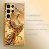 Colorful Phoenix Pattern Tempered Glass Phone Case Suitable for Samsung Galaxy S26 S25 S24 S22 S21 S20 FE/Ultra/Plus Anti Drop