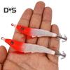 10.7CM/6.5G Bionic Shrimp Lure with Squid Hook Glow-in-the-dark Realistic Artificial Bait Saltwater Freshwater Bass Walleye Trout Fishing Accessories