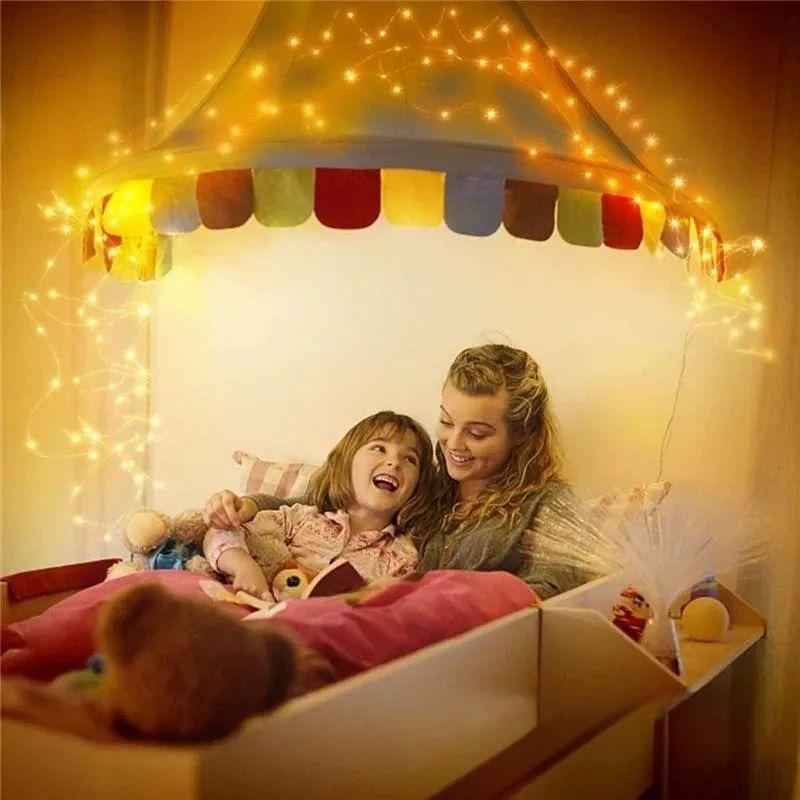 Solar Powered Outdoor String Lights 50/100/200/300 LED for Holiday Christmas Parties Waterproof Fairy Garden Flower Garlands