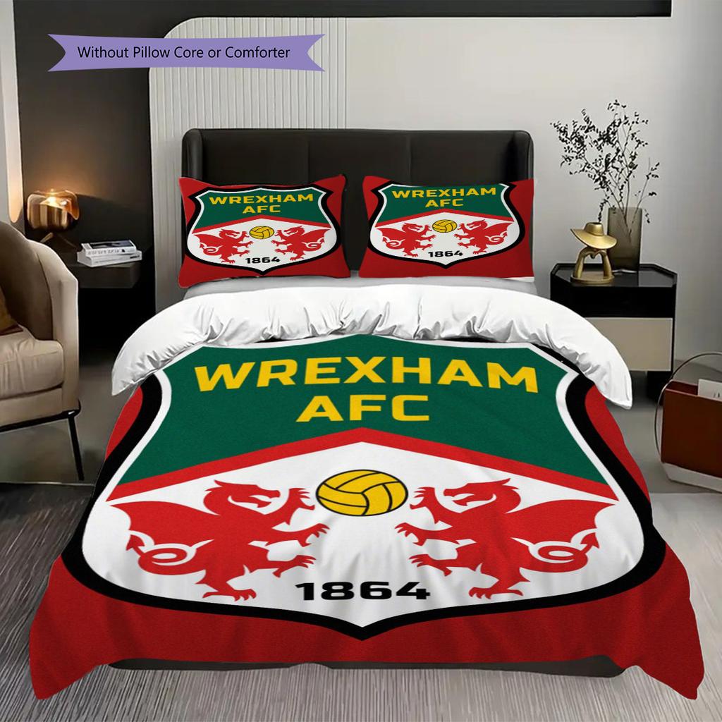 Sunderland Afc Emblem Radiance Three-piece set (1 * duvet cover + 2 * pillowcase, without core) 2D Flat Christmas birthday gift