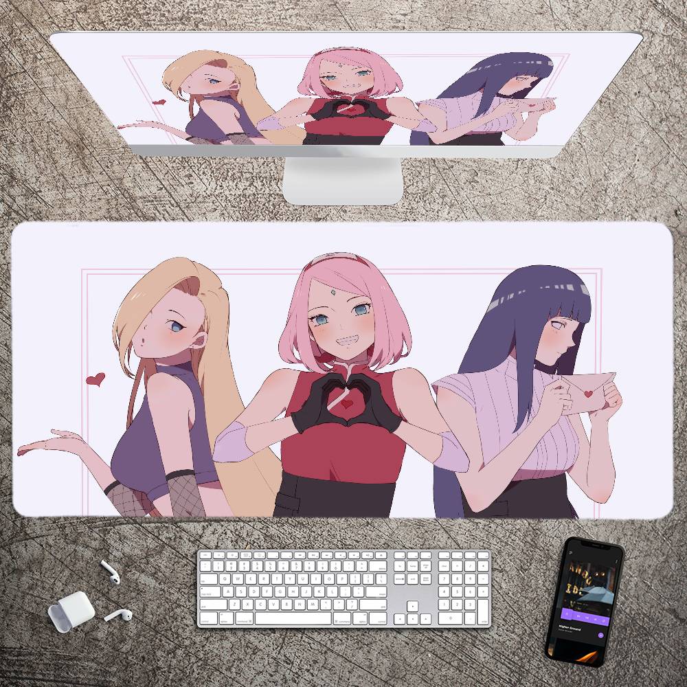 Naruto Aakatsuki Mousepad Xxl Large Mouse Pad NonSlip Keyboard Desk Mat Office Accessories