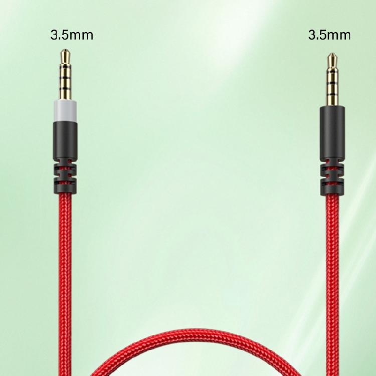 Reinforced Braide Replacement Audios Cable Durability Stable Signal Transmission for Headsets 3.5mm Auxiliary Cord