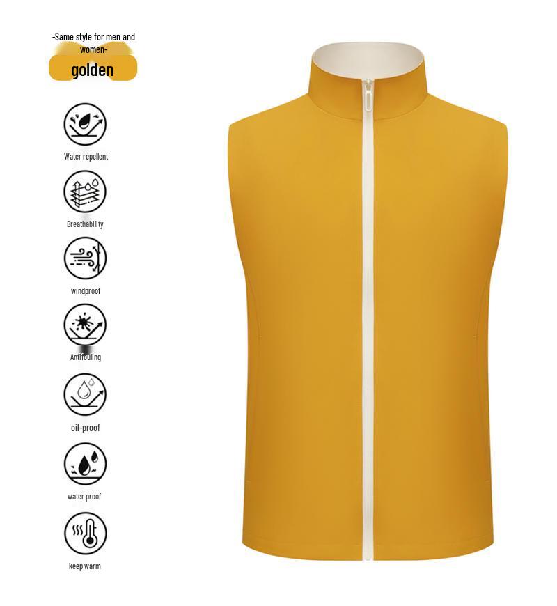 Outdoor High-End Custom Logo Vest - Three-Proof Casual Workwear Mountaineering Jacket