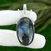 Oval Labradorite Gemstone Sister Engagement Third Eye Chakra Pendant 925 Silver