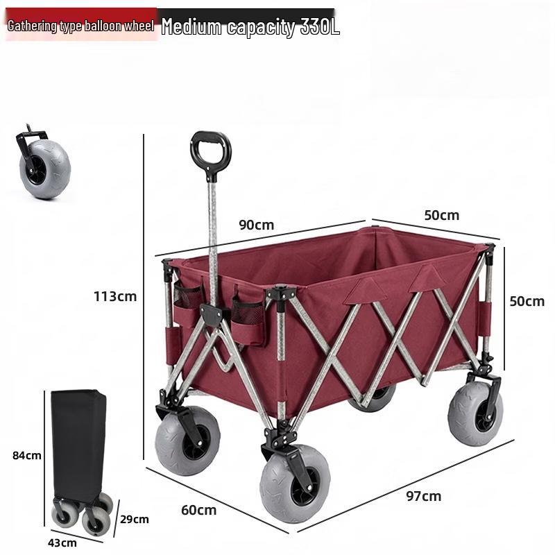 NuFeng Portable Folding Outdoor Utility Cart