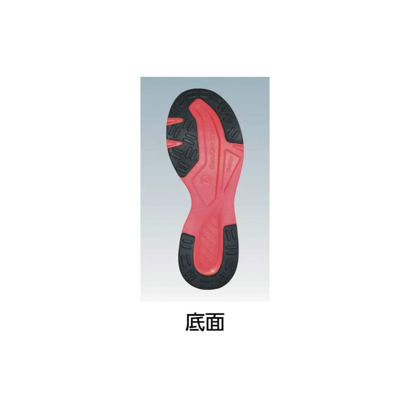 [Margo] Safety Shoes Work Shoes Resin Toe Cap Lightweight JSAA Class A Oil Resistant Mandam Safety Light 767 Unisex Adult Red/Black 26.0 Cm 4E
