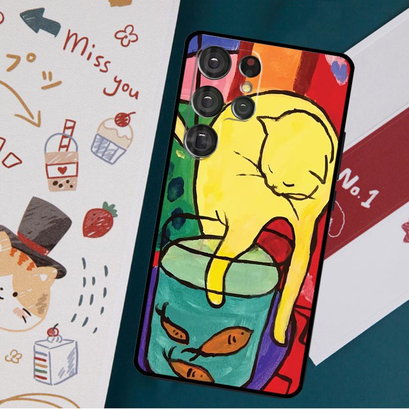 Husă cu pictură artistică Henri Matisse pentru Samsung Galaxy S23 S21 S22 Ultra Plus S20 FE Note 20 Note 10 S8 S9 S10 Plus