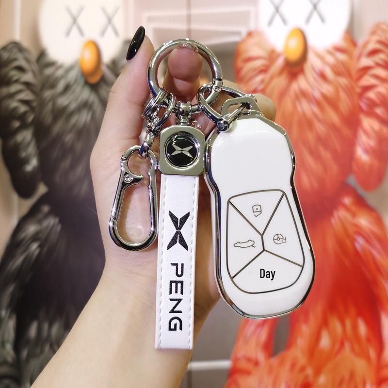 Key Case for 2022 Xpeng P7/P5/G3/G3i - Women's Car Key Shell with Buckle