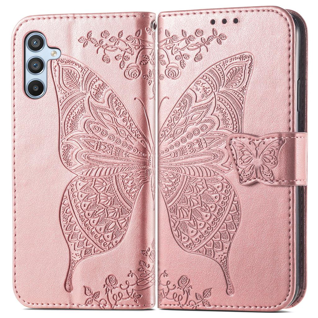 Etui dla Samsung Galaxy A36 5G Portfel z PU Skóry Pokrowiec na Telefon Wzór Motyla
