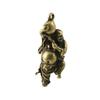 Chinese old tibet brass Carved Buddha lucky Amulets Necklaces Pendants