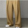 Men's straight-leg anti-wrinkle no-iron business casual trousers with premium drape