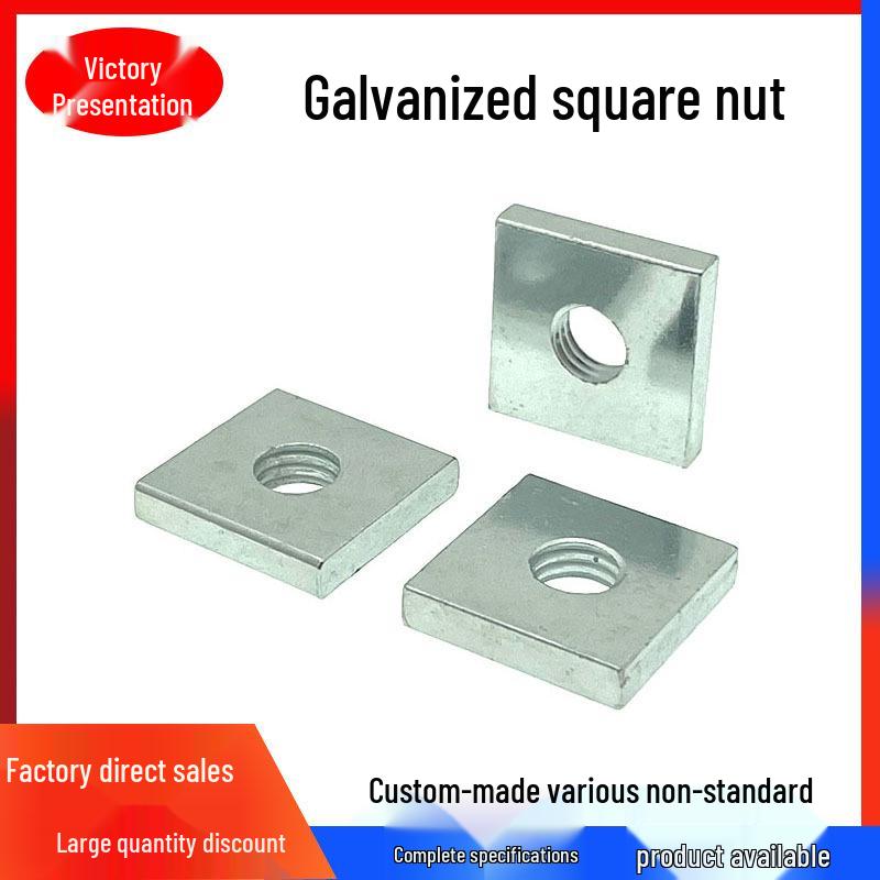 Kwadratowe i Cienkie Nakrętki Czterokątne M3-M10 M6*11*2.5 (1000 pcs)