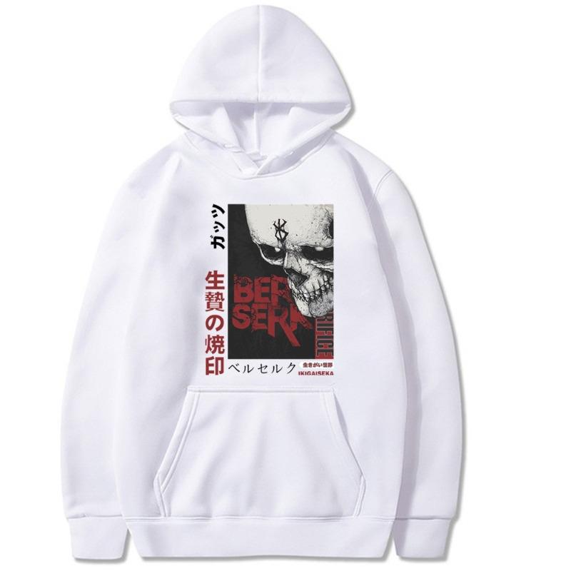 Japanese Animation Berserk Men Hoodies Boys Harajuku Girls Pullover Fancy Music Gift Casual Loose Comfortable Sweatshirt