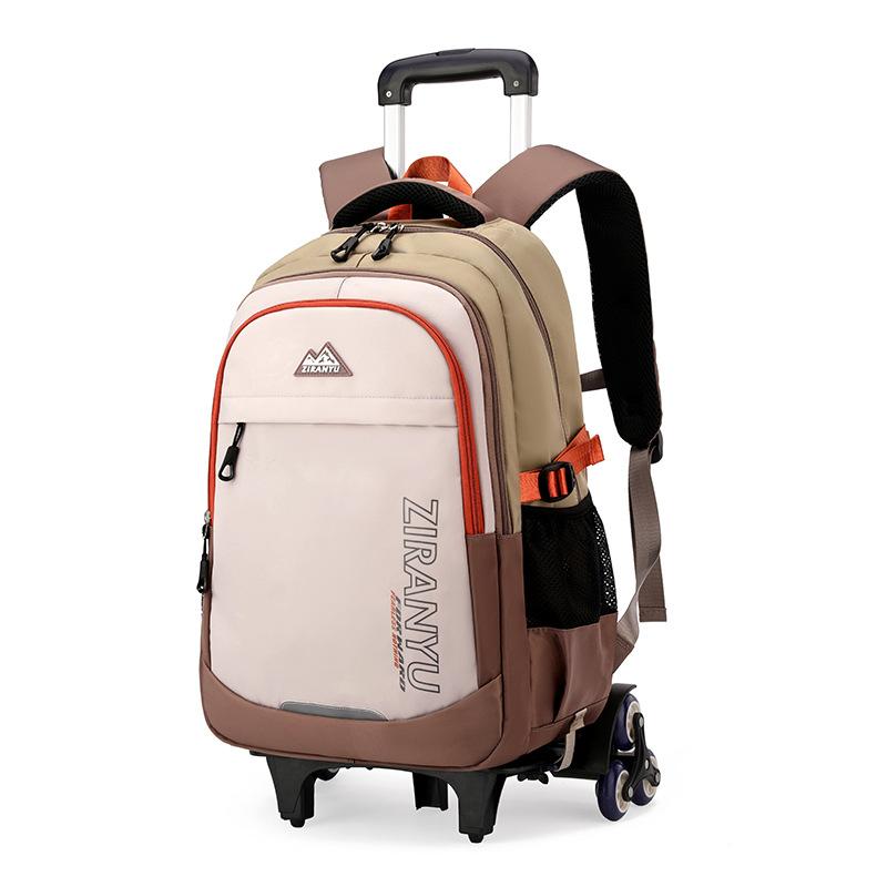 Children School Bag With Wheels Kids Rolling Backpack For Boys Wheeled Backpack Student Trolley School Book Bag Carry On Luggage