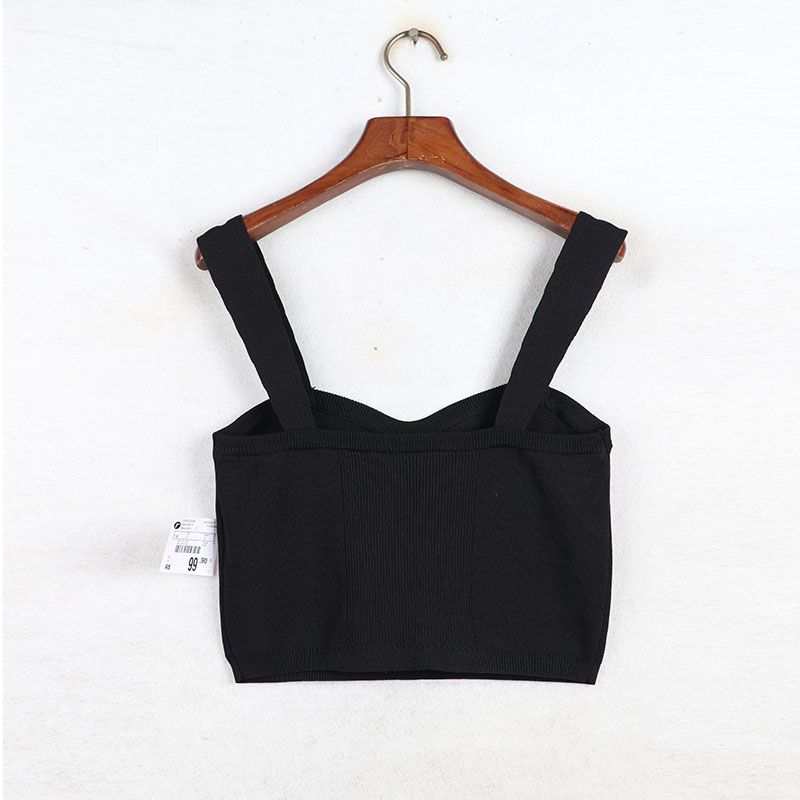 Sunshine House Summer Export French Style Corset Sweet and Desirable Ins Internet Celebrity Silm Shaping Short Top