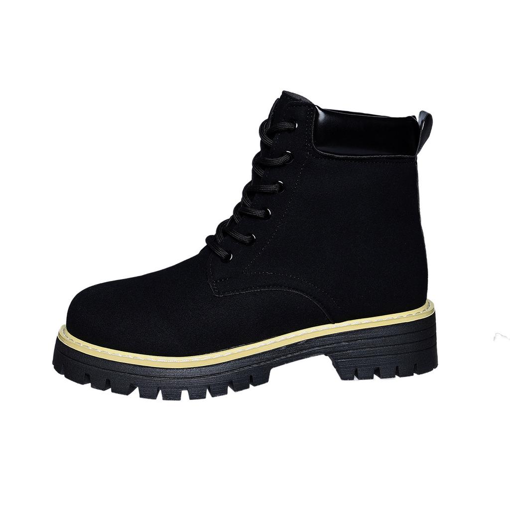 Anti-slip Shoes - New Autumn-winter Style Large Size Boots for Women, Thick Sole, Retro Short Boots