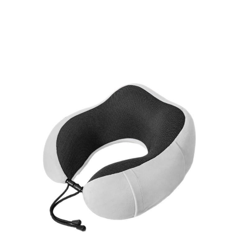 Custom U-Shaped Memory Foam Neck Pillow with Embroidered Logo for Promotion and Gift