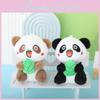 Chaveiro de Pelúcia Panda Fofo Premium Pele de Visão de Neve Figura Animal Pingente de Bolsa