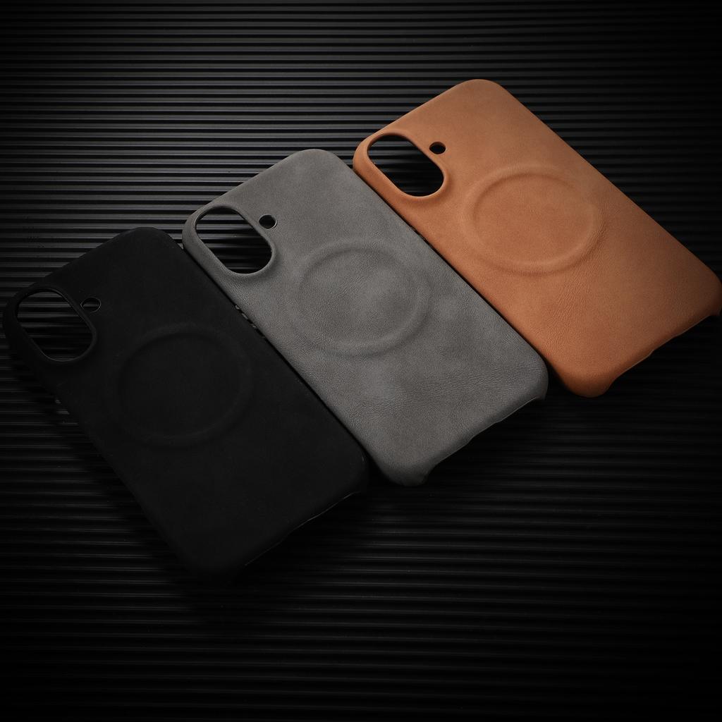 Suitable for Apple 16 Skin-like Sheepskin Magnetic Phone Cases, IPhone15 Half-pack 14promax13